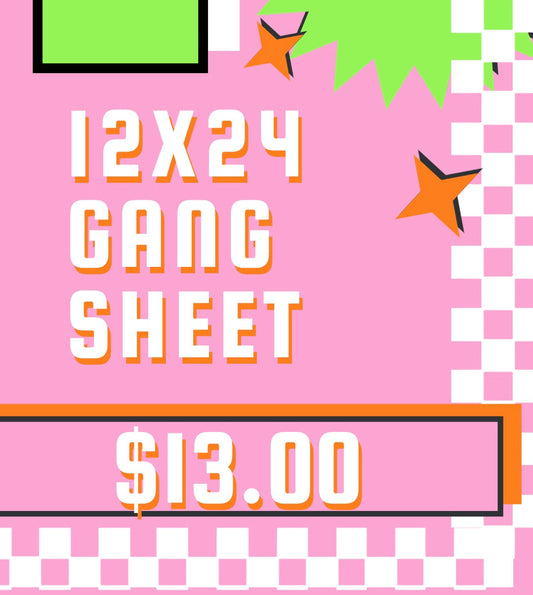 1 12 x 24 Gang Sheet